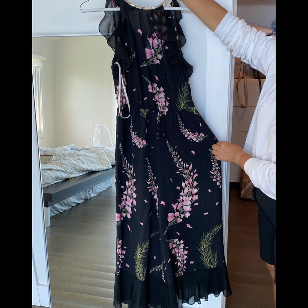 RACHEL ZOE floral chiffon romper